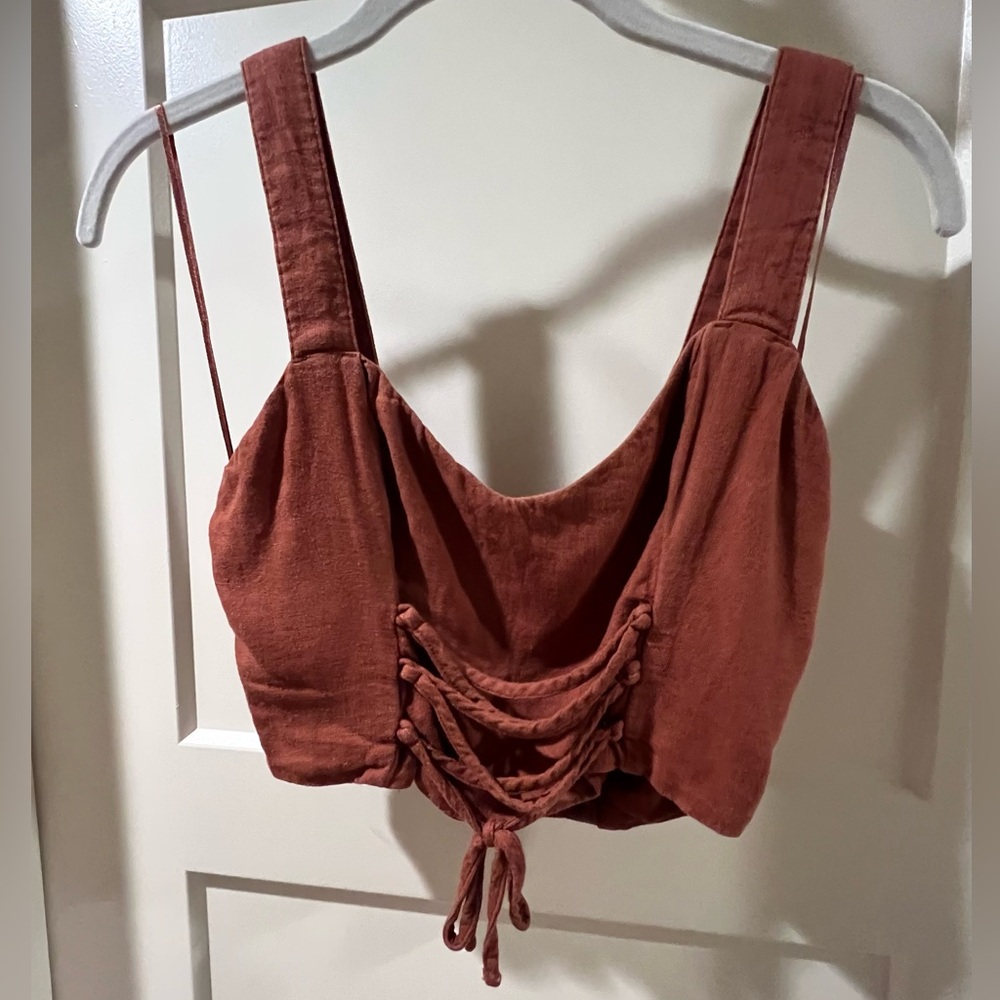 Abercrombie & Fitch Linen Tank Top - Picture 2 of 4